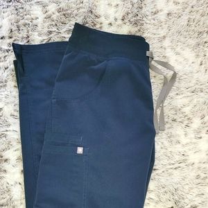 XS kade figs scrub pants dark Harbor